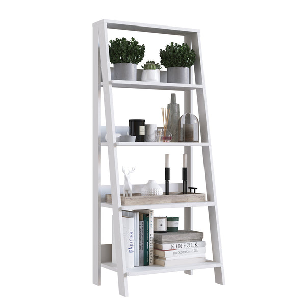 Biblioteca Escalera E06 Blanco