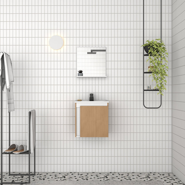 Mueble Para Baño Onix Jequiba Con Lavamanos Y Espejo