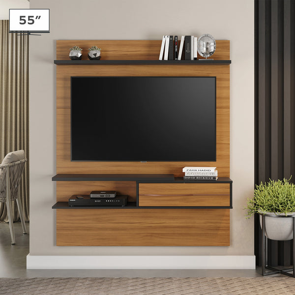 Panel Tv 55 Nogal Y Negro 1155