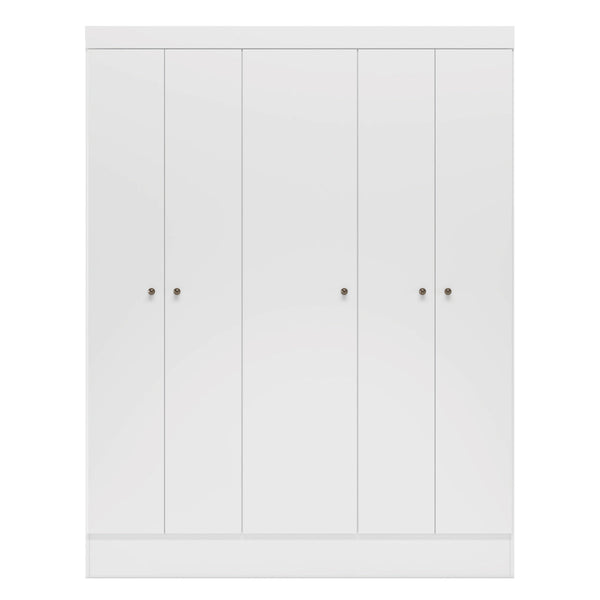 Closet Practico 5 Puertas Blanco