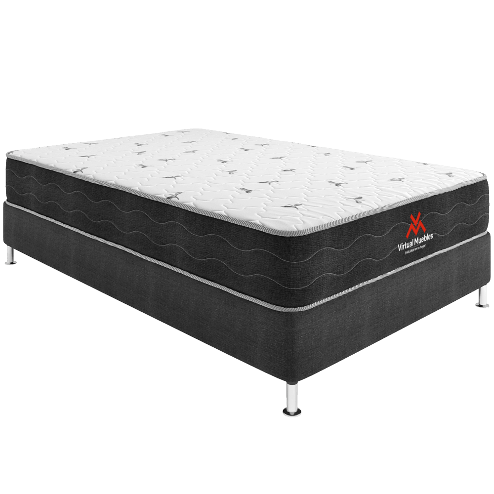 Combo para Habitación Tobit, incluye Base Cama Semidoble y Colchón.