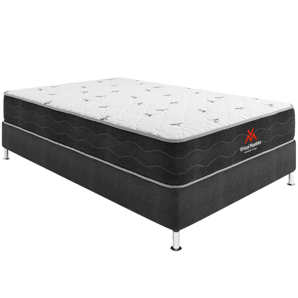 Combo para Habitación Tobit, incluye Base Cama Semidoble y Colchón.