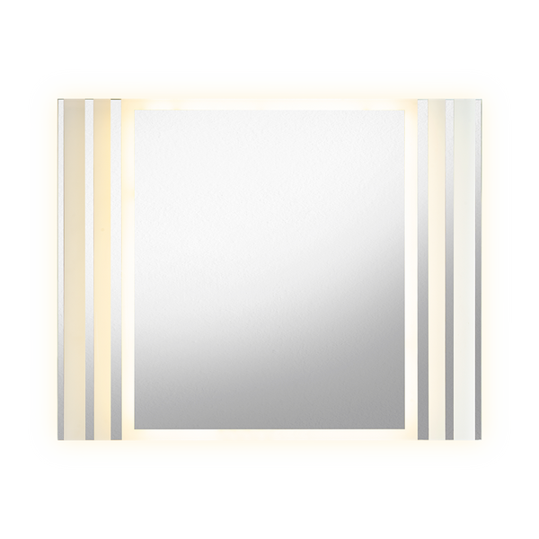 Espejo Rectangular Apolo, Gris, con Luz Led