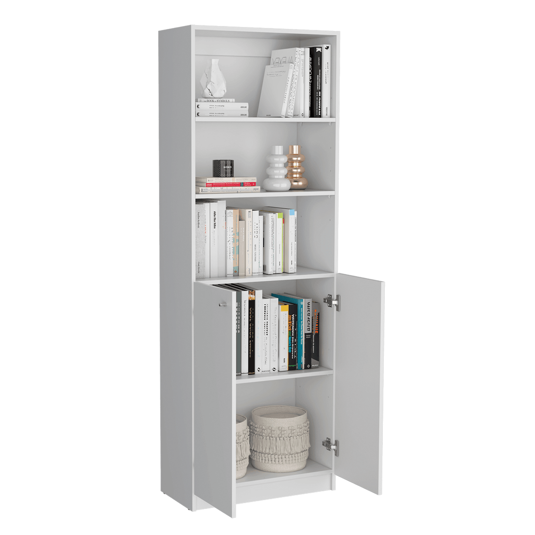 Combo de Bibliotecas Home, Blanco, Incluye Dos Bibliotecas y Dos Complementos - VIRTUAL MUEBLES