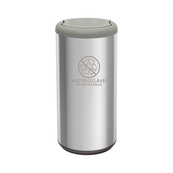 Papelera Piamonte, tapa Gris   basculante