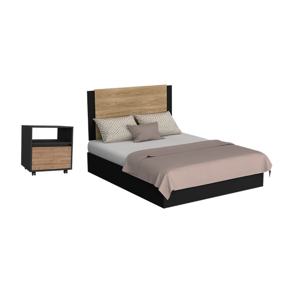 Combo Para Habitación Serrat, Incluye Cabecero y Mesa de Noche